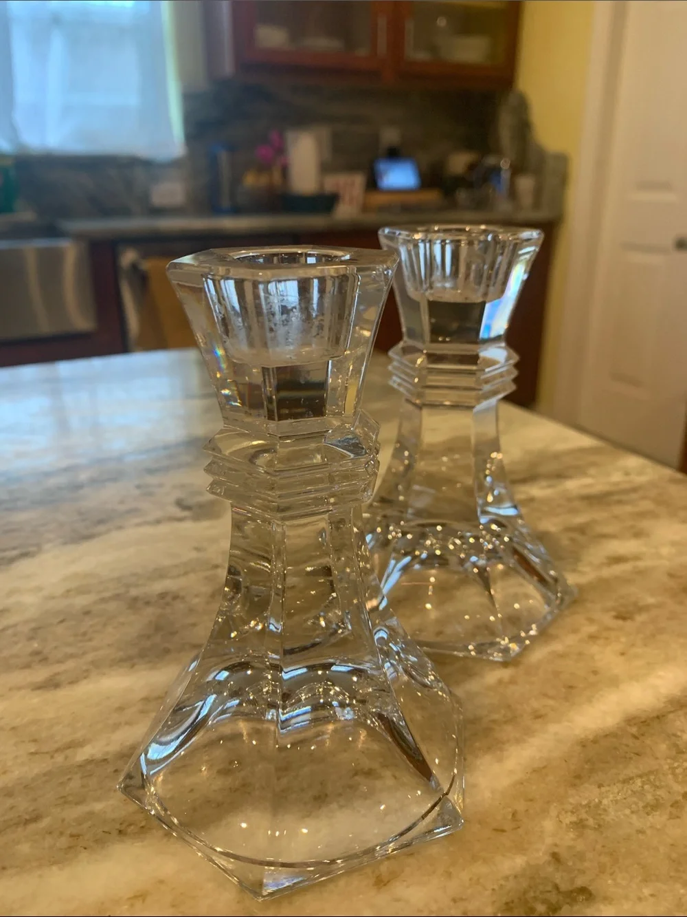 VINTAGE Towle lead crystal candle holders
